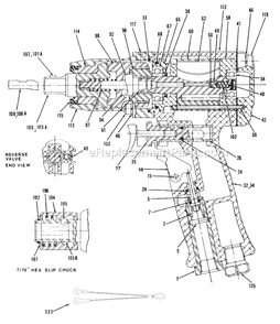 Page A Diagram and Parts List for CP6031HABAV T021885 Chicago Pneumatic Wrench